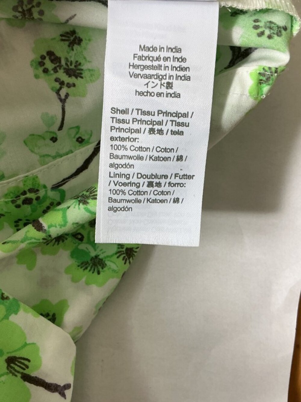 J. Crew Sleeveless Gathered Tank Midi Dress Lime Green Cherry Blossoms NWT 16 - Picture 7 of 8